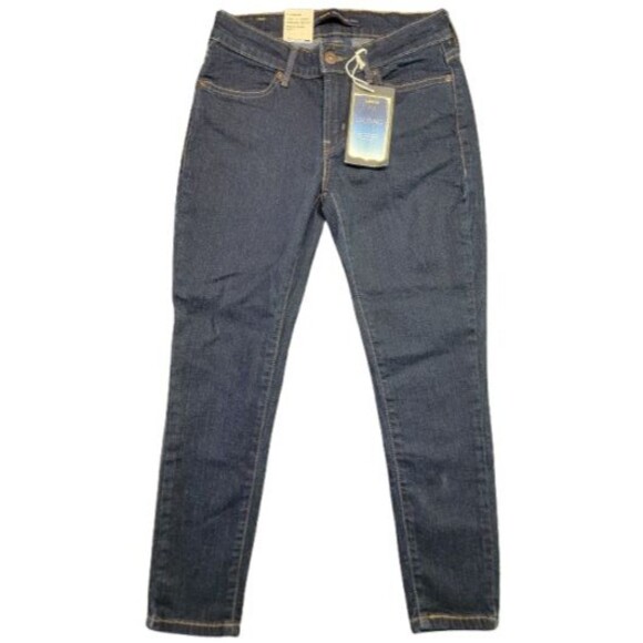 Levi's Legging DARK BLUE DENIM Stretch Jeans For Women Sz 4P - NWT - Picture 1 of 16